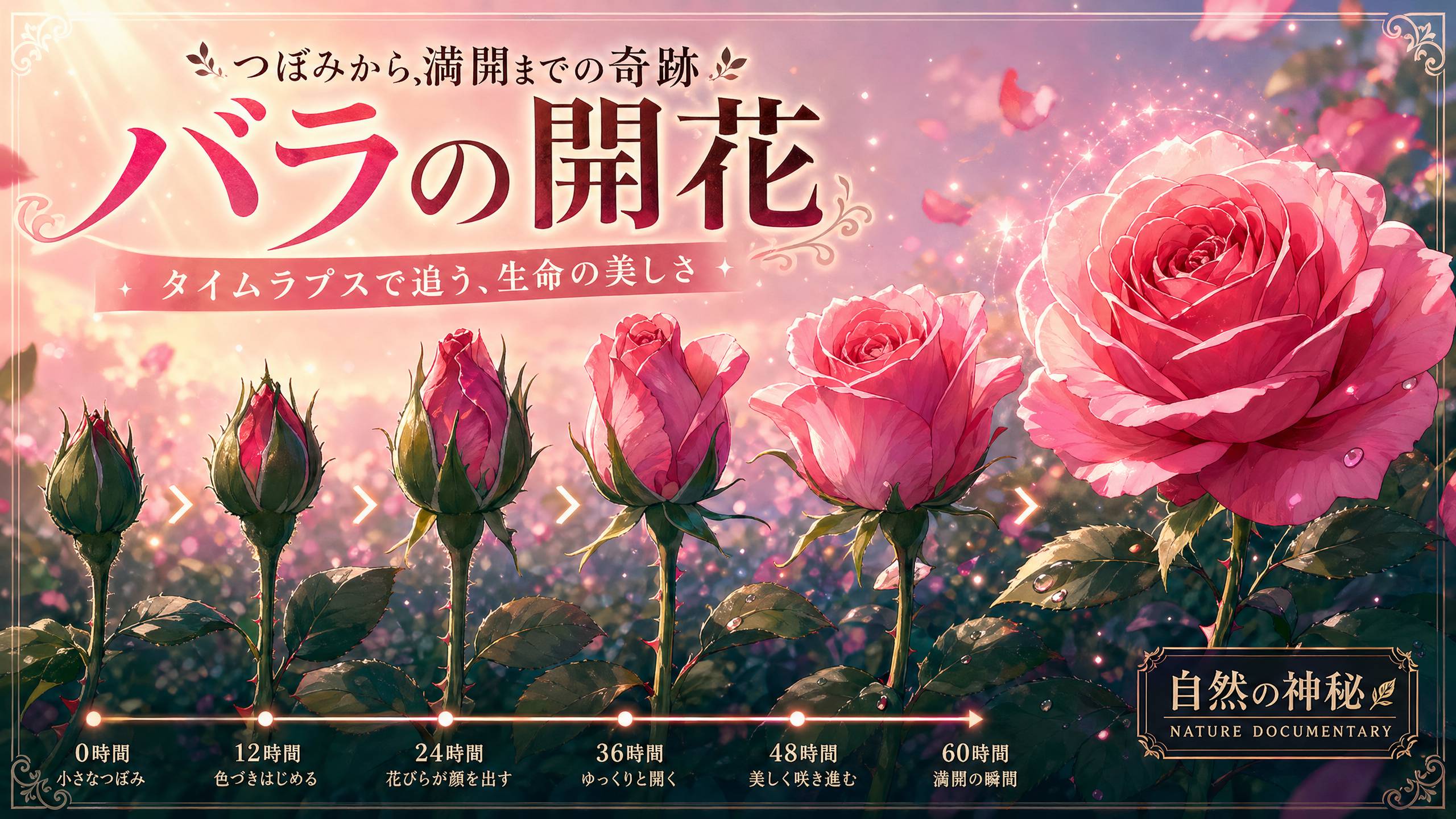 高清视频植物视频-花朵绽放延时视频